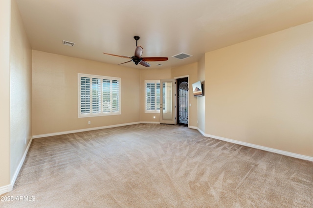 7969 S 172nd St, Queen Creek, AZ 85142 - spare room with carpet floors, ceiling fan, and baseboards