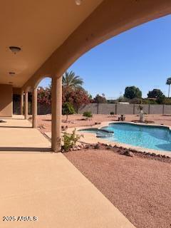 7969 S 172nd St, Queen Creek, AZ 85142 - view of pool featuring a patio and a fenced backyard