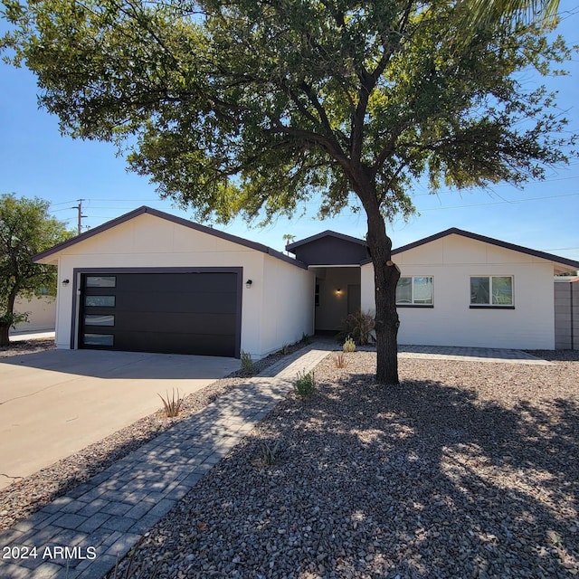 view of front of house featuring a garage