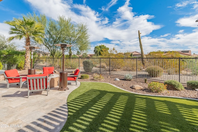 view of yard with a patio