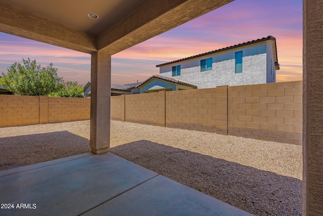 exterior space with a patio