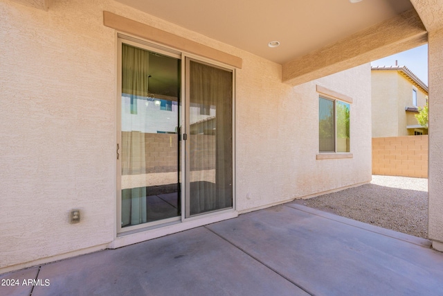 view of patio with fence