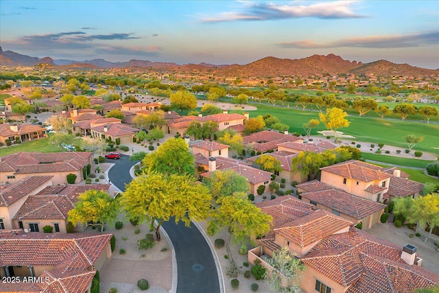 7751 E Golden Eagle Cir, Gold Canyon, AZ 85118 - aerial perspective of suburban area with mountains and a golf club