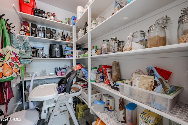 view of pantry