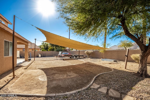 33602 N Cobble Stone Dr, San Tan Valley, AZ 85143 - fenced backyard featuring a patio