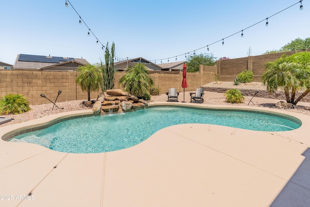 4418 W Yoosooni Dr, New River, AZ 85087 - view of pool with a patio area and a fenced backyard