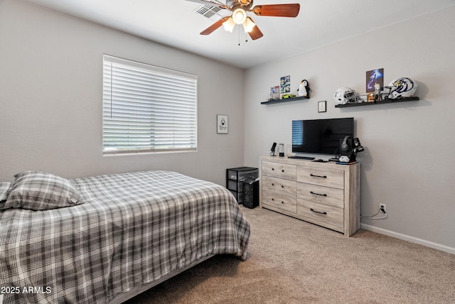 4418 W Yoosooni Dr, New River, AZ 85087 - bedroom featuring carpet and ceiling fan