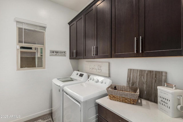 9922 E Thunderbolt Ave, Mesa, AZ 85212 - laundry area featuring cabinet space, independent washer and dryer, and baseboards