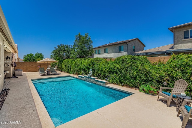9922 E Thunderbolt Ave, Mesa, AZ 85212 - view of pool with a patio area and a fenced backyard