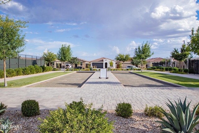 9922 E Thunderbolt Ave, Mesa, AZ 85212 - view of property's community with a bocce ball area and a residential view