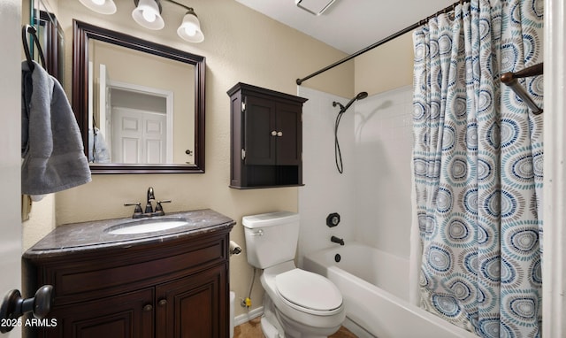 1910 E Citation Ln, Tempe, AZ 85284 - bathroom featuring shower / bath combination with curtain, vanity, and toilet