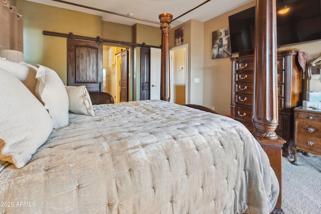 bedroom with carpet flooring