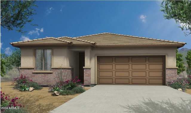 18197 W Cielo Grande Ave, Surprise, AZ 85387 - prairie-style house featuring a garage