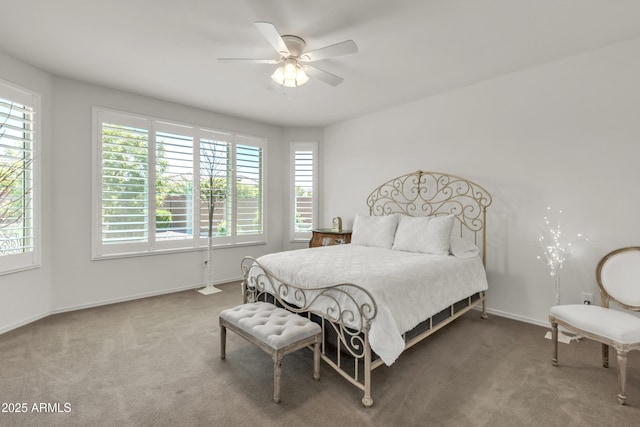 4279 N Spyglass Dr, Florence, AZ 85132 - carpeted bedroom featuring baseboards and ceiling fan