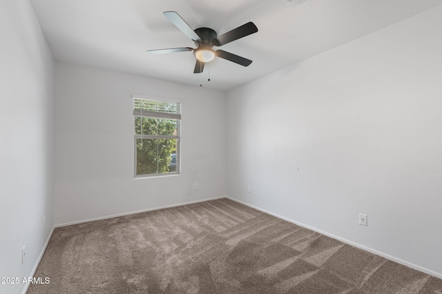 654 E Buckingham Ave, Gilbert, AZ 85297 - carpeted spare room featuring a ceiling fan and baseboards