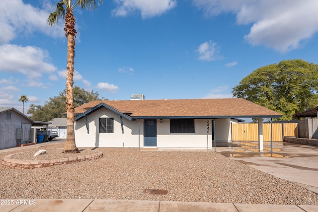 view of ranch-style home