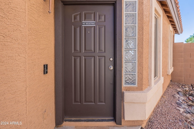 view of property entrance