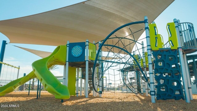 view of community jungle gym