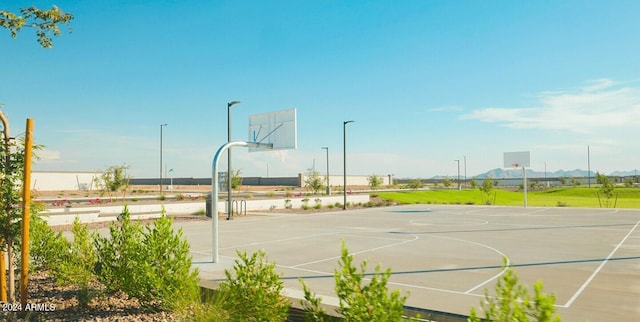 view of basketball court with community basketball court