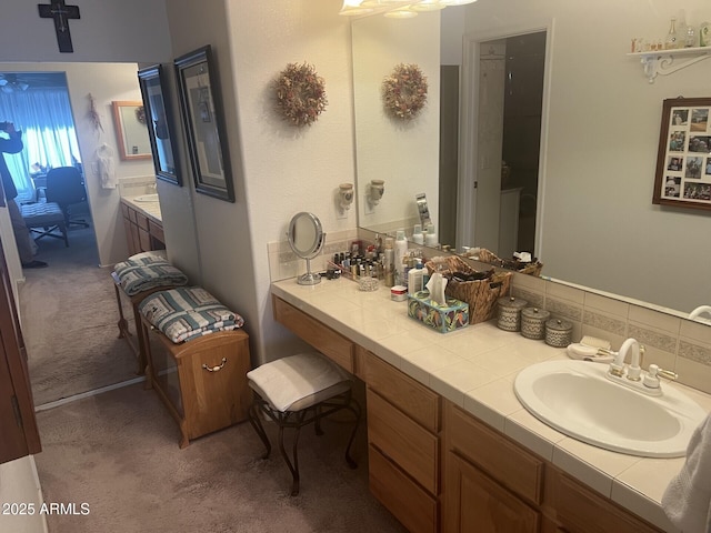 bathroom with vanity