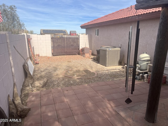 view of patio / terrace featuring cooling unit