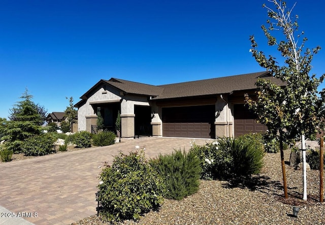 707 Lunar View Way, Chino Valley, AZ 86323 - single story home with an attached garage, decorative driveway, and stucco siding
