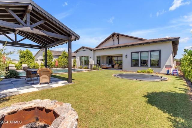 view of yard with a patio