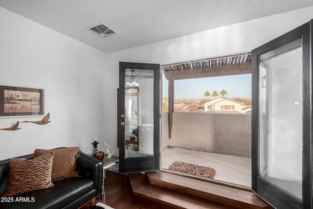 interior space featuring hardwood / wood-style floors