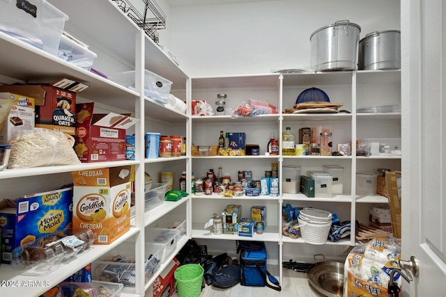 view of pantry