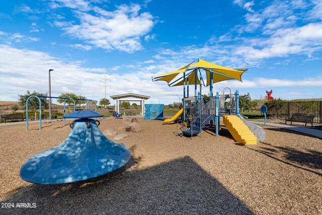 view of jungle gym