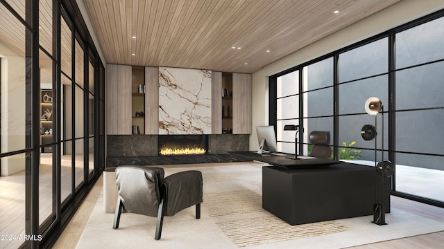 10772 E Canyon Cross Way, Scottsdale, AZ 85255 - lobby featuring recessed lighting and wooden ceiling