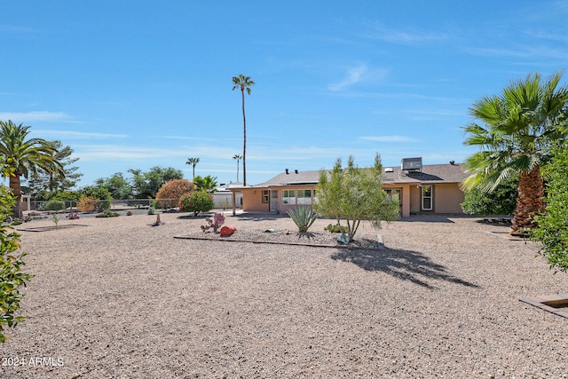 view of front of home with a patio