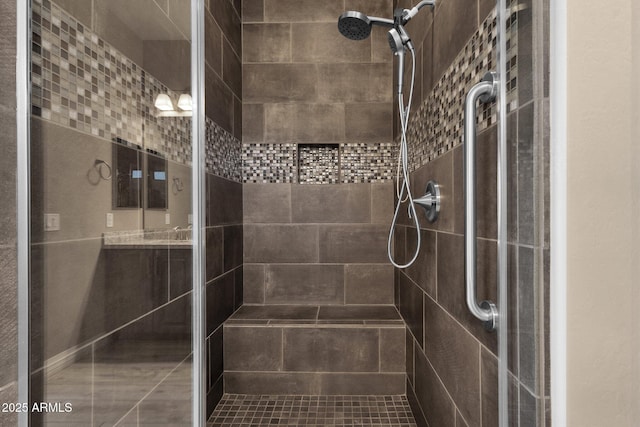 10350 E Texas Ave, Mesa, AZ 85212 - full bath featuring a tile shower and vanity