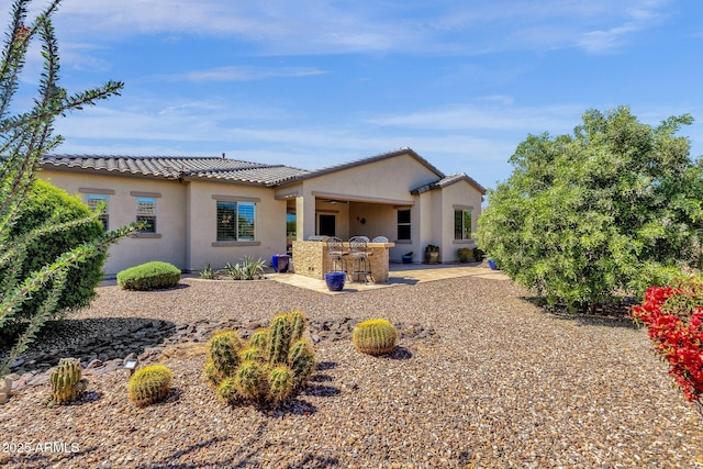 10350 E Texas Ave, Mesa, AZ 85212 - back of house featuring stucco siding, a patio, and a tile roof