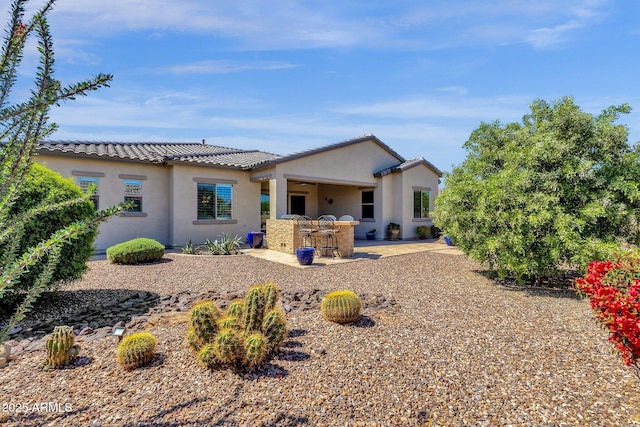 10350 E Texas Ave, Mesa, AZ 85212 - back of house featuring stucco siding, a patio, and a tile roof