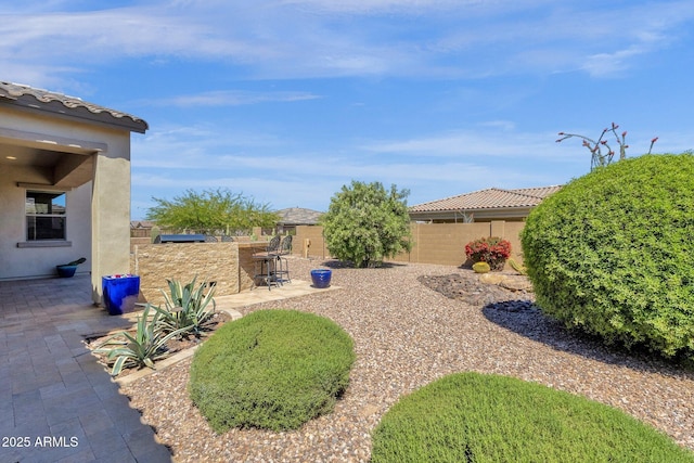 10350 E Texas Ave, Mesa, AZ 85212 - fenced backyard featuring a patio