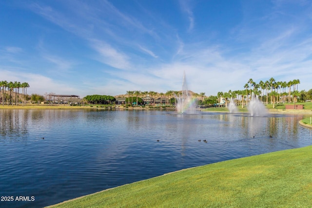 view of water feature