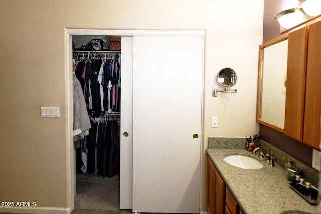 bathroom featuring vanity