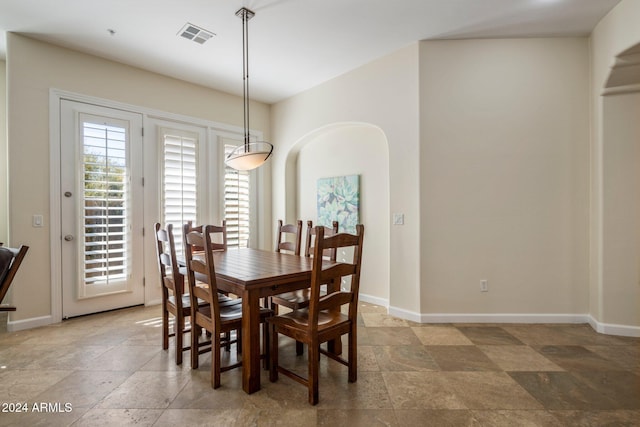 view of dining room