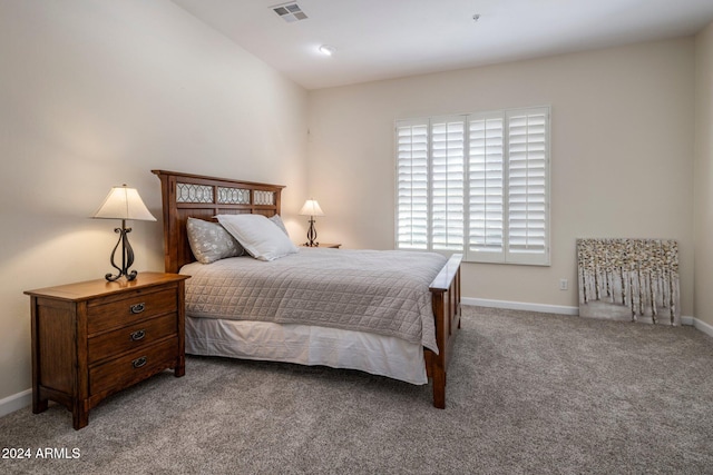 bedroom featuring carpet flooring