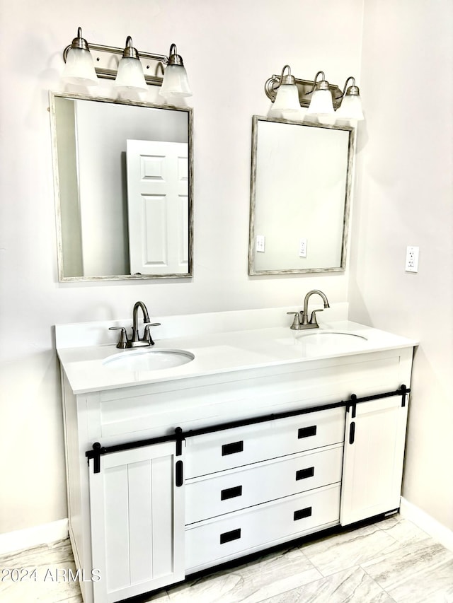 bathroom with vanity