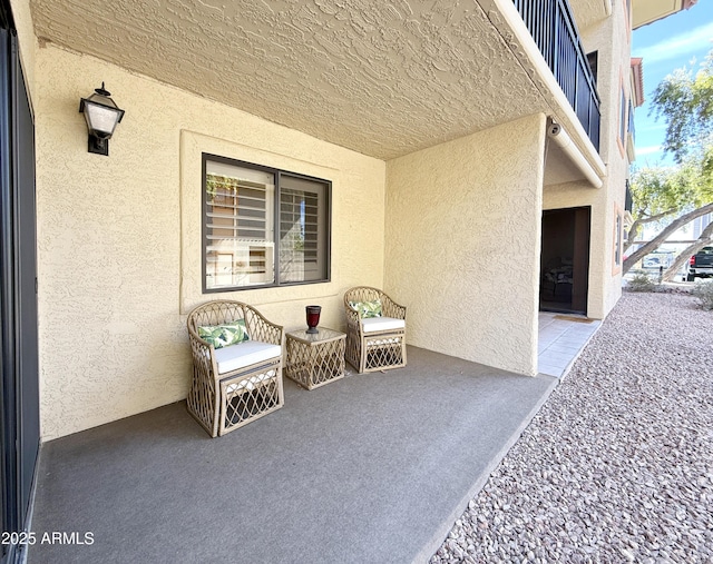 view of patio / terrace featuring a balcony