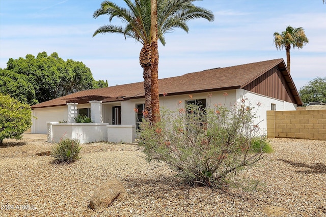 ranch-style house with a garage