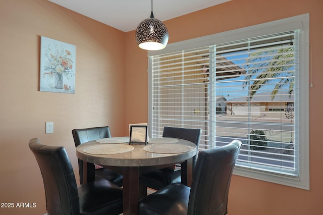 view of dining room