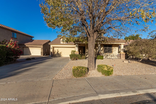 view of front of house featuring a garage