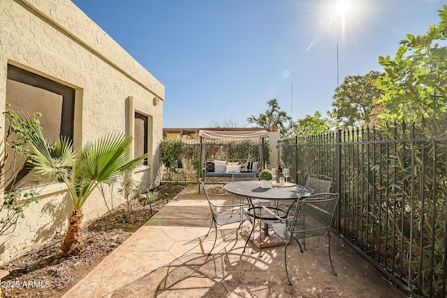 view of patio