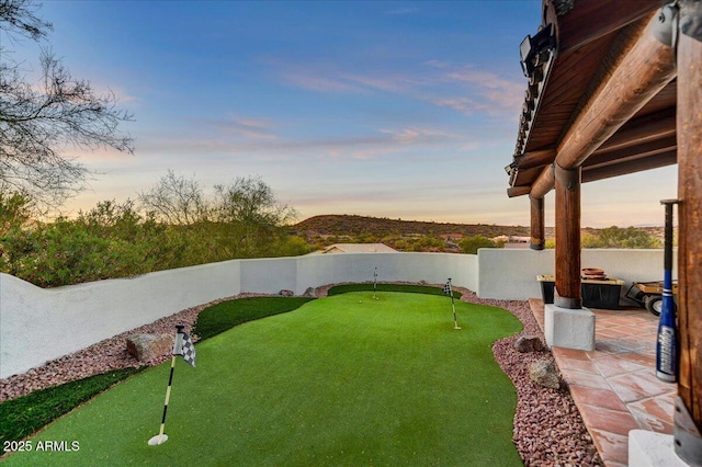 view of yard with a patio