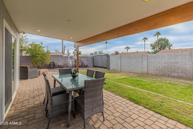 view of patio