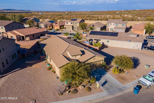 drone / aerial view featuring a residential view