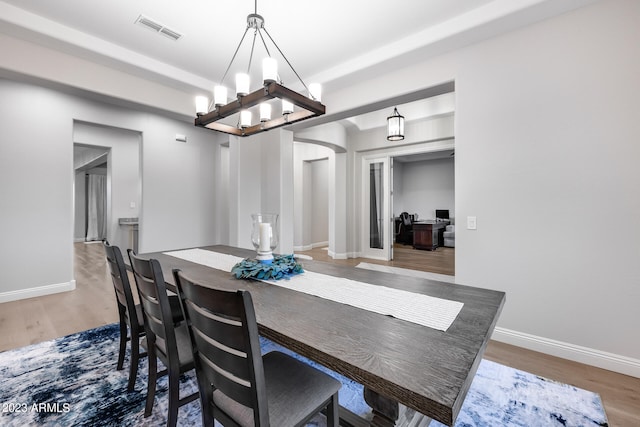 dining room featuring hardwood / wood-style floors